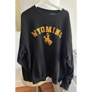 Blue 84 Wyoming Sweatshirt Men’s Fleece Black Yellow Rodeo Cowboy 3X